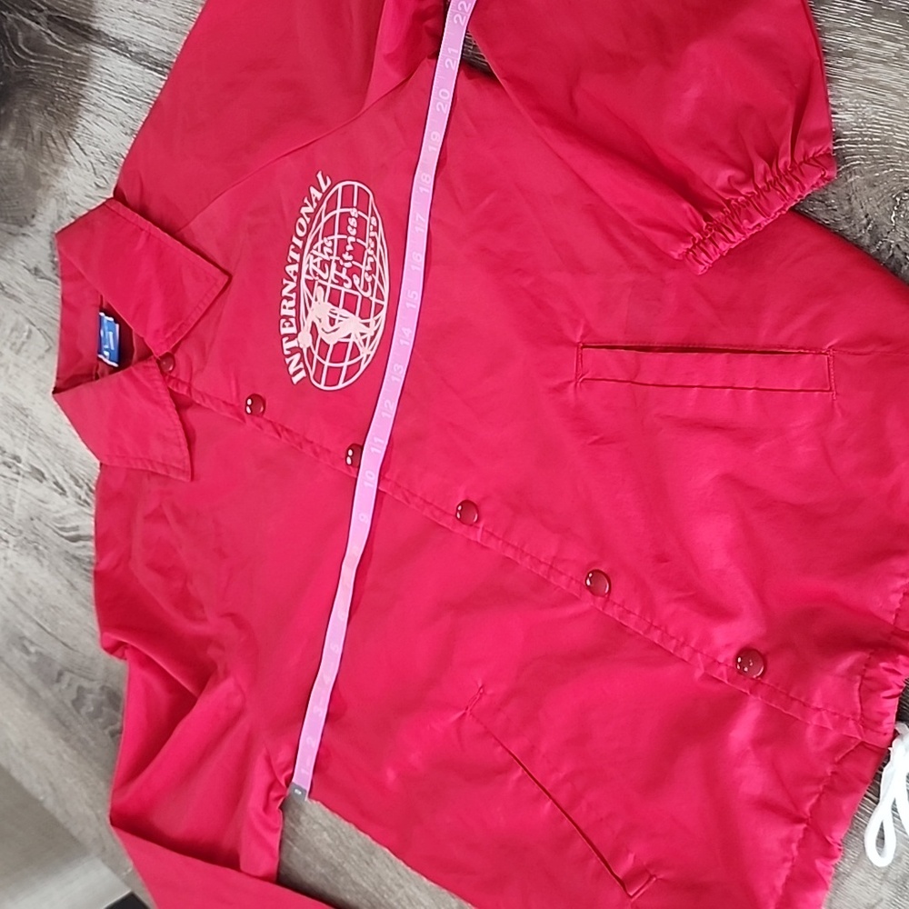 Vintage Champion Ripstop Coach Snap Front Jacket 'Fitness Center International' - Picture 6 of 8